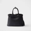 Prada Buckle Small Leather Band Handbag