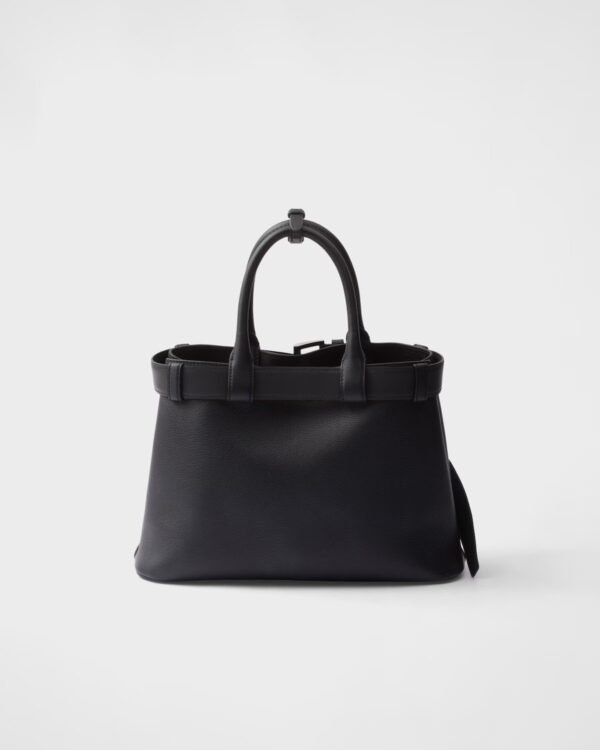 Prada Buckle Small Leather Band Handbag