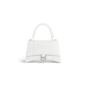 HOURGLASS Crocodile embossed small handbag