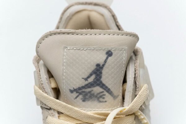OFF White x Air Jordan 4 Retro Sail  CV9388-100  (Best Quality)