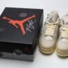 OFF White x Air Jordan 4 Retro Sail  CV9388-100  (Best Quality)