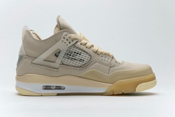 OFF White x Air Jordan 4 Retro Sail  CV9388-100  (Best Quality)