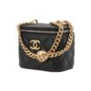 CHANEL 23P LIPSTICK BOX WITH CHAIN BLACK