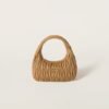 Wander Matelassé Medium Hobo Underarm Bag Caramel color