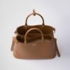 Prada Buckle Medium Leather Double-Belted Handbag