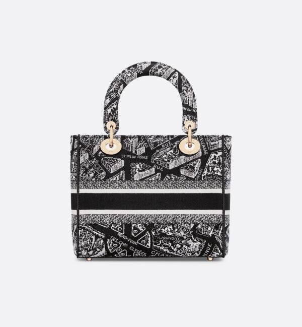 MEDIUM LADY D-LITE BAG Embroidery
