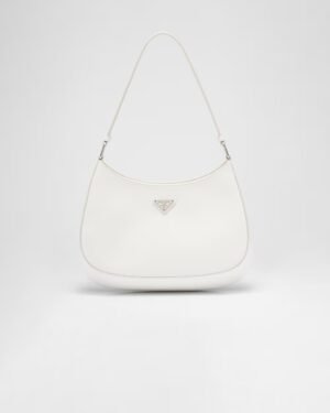 Prada Cleo Glossy Leather Shoulder Bag