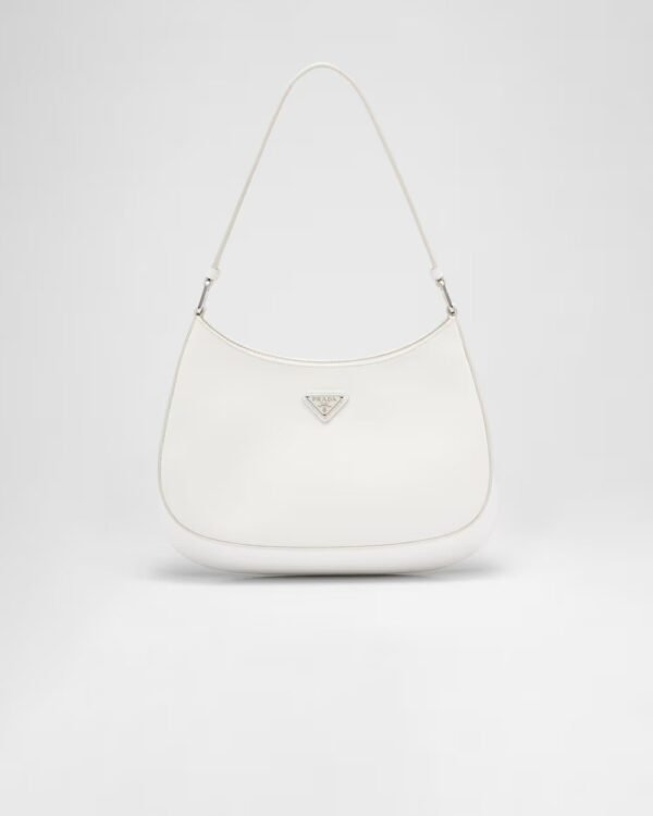 Prada Cleo Glossy Leather Shoulder Bag
