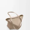 Medium Puzzle Fold tote in shiny calfskin