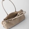 Prada Bonnie Medium Leather Handbag Lilac