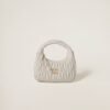 Wander Matelassé Soft Lamb Nappa Small Crescent Moon Bag