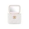 CHANEL 23P LIPSTICK BOX WITH CHAIN WHITE