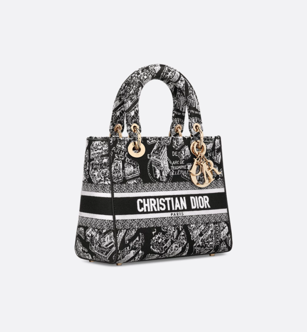 MEDIUM LADY D-LITE BAG Embroidery