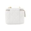 CHANEL 23P LIPSTICK BOX WITH CHAIN WHITE
