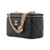 CHANEL 23P LONG BOX WITH CHAIN BLACK