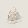 Arcadie Matelassé Soft Lamb Leather Handbag White