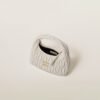Wander Matelassé Soft Lamb Nappa Small Crescent Moon Bag