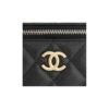 CHANEL 23P LONG BOX WITH CHAIN BLACK