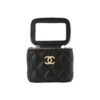 CHANEL 23P LIPSTICK BOX WITH CHAIN BLACK