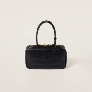 Beau Leather Handbag black color