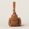 Pocket Nappa Leather Pouch caramel color