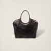 Leather tote bag