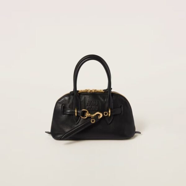 Aventure Nappa Leather Handbag Black