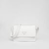 Small-filled Re-Nylon shoulder bag white