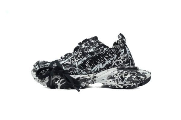 Balenciaga 3XL Luminous Black Graffiti 734731 W3XDC 0236