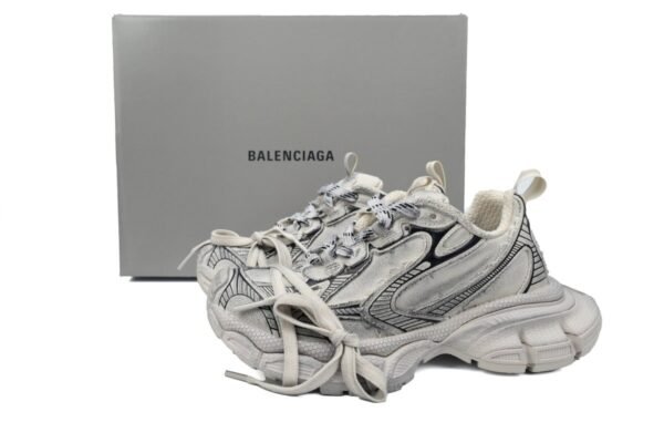 Balenciaga 3XL Luminous Blue Canvas White 734731 W3XDC 2002
