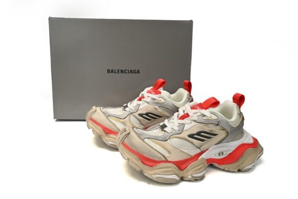 Balenciaga CARGO Sneaker Beige Red 784339-W2MV5-0325