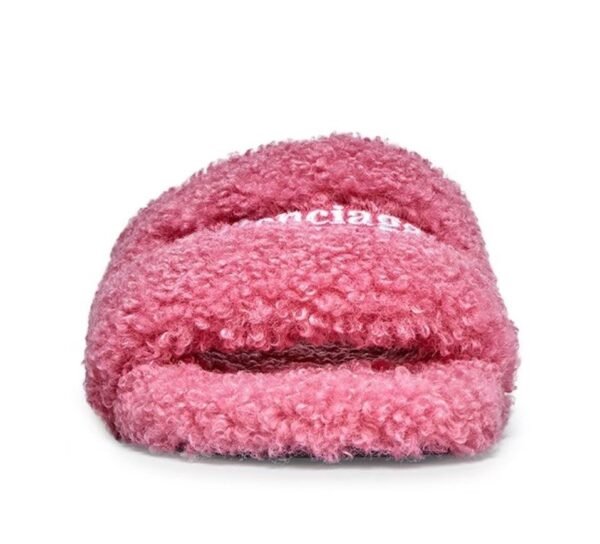 Balenciaga Furry Slide Pink  654261WBDZ05096