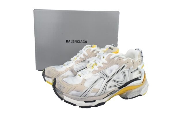 Balenciaga Runner Sneaker 'White Yellow' 772767 W3RNY 9170