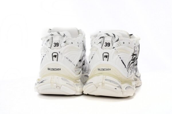 Balenciaga Runner White And Black Characters