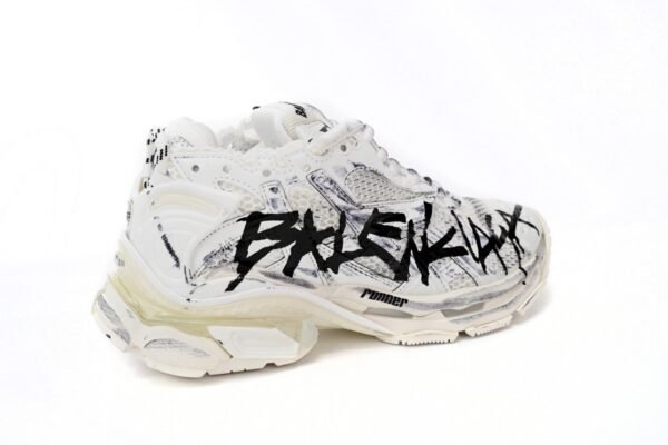 Balenciaga Runner White And Black Characters