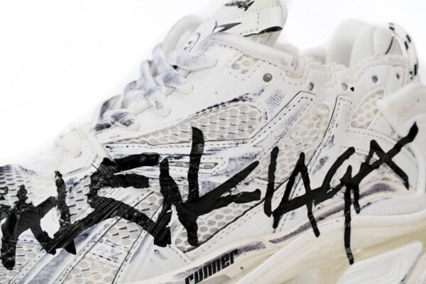 Balenciaga Runner White And Black Characters