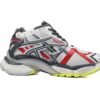 Balenciaga Runner White Black and Red 677402 W3RB2 9167