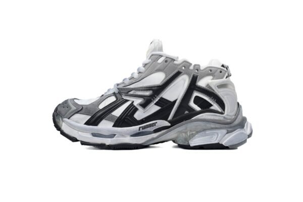 Balenciaga Runner White Black Gray 677402 W3RB2 9012