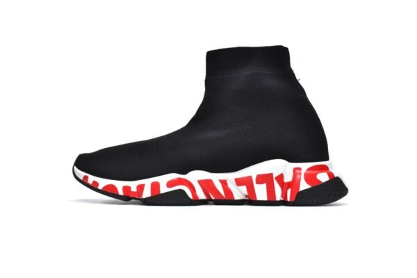 Balenciaga Speed Black(red word)