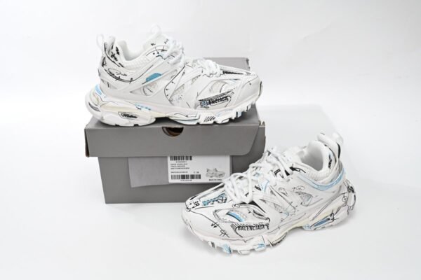 Balenciaga Track. Black Graffiti Art 542436 W3SRA 9014