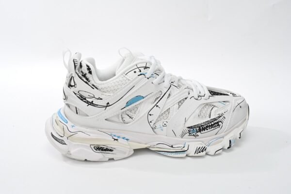 Balenciaga Track. Black Graffiti Art 542436 W3SRA 9014