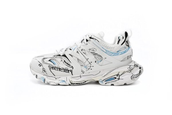 Balenciaga Track. Black Graffiti Art 542436 W3SRA 9014