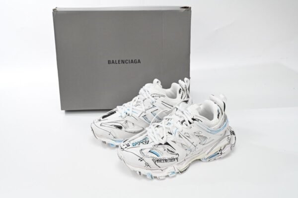 Balenciaga Track. Black Graffiti Art 542436 W3SRA 9014