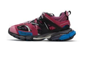 Balenciaga Track Black Purplish Red  542436 W1GB7 5482