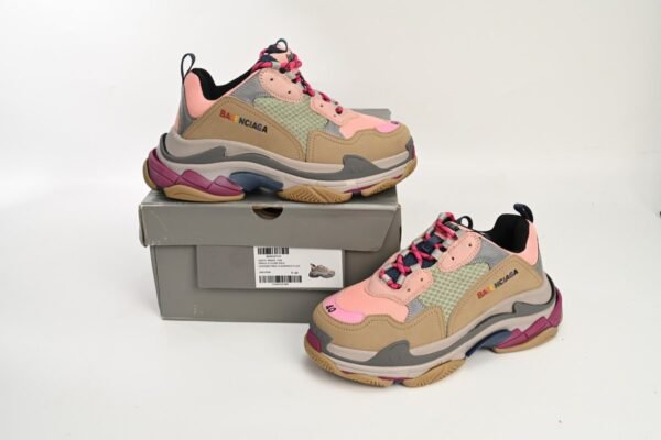 Balenciaga Triple S Grey Pink 490672 W09O5 1036