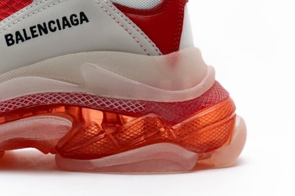 Balenciaga Triple S White Red 544351 W09E1 4552