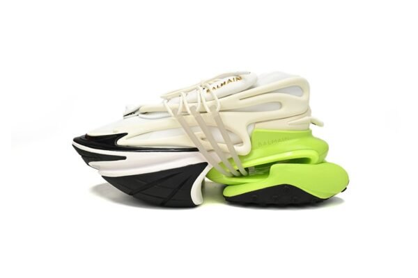 BALMAIN Multikolor Buty sportowe Black white and green YM1VJ309