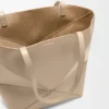 Medium Puzzle Fold tote in shiny calfskin
