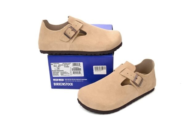 Birkenstock London Suede Sandals Taupe 1010504