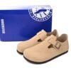 Birkenstock London Suede Sandals Taupe 1010504